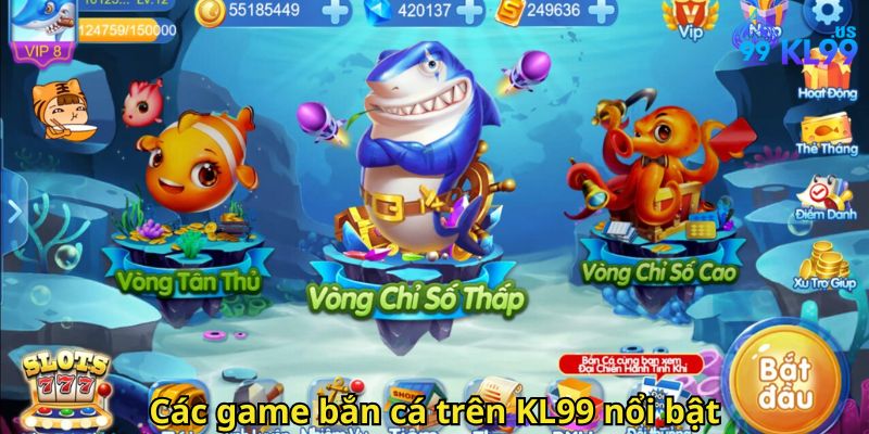Bắn Cá KL99: Trải Nghiệm Game Săn Cá Đỉnh Cao Tại Nhà Cái 3 Các game bắn cá trên KL99 nổi bật