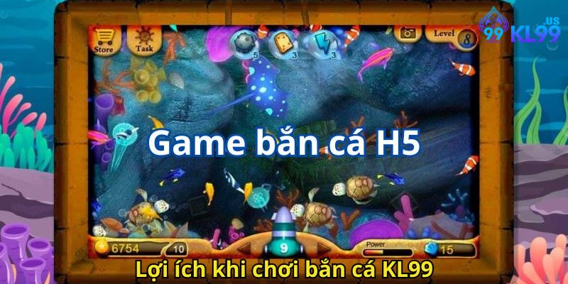 Bắn Cá KL99: Trải Nghiệm Game Săn Cá Đỉnh Cao Tại Nhà Cái 1 Lợi ích khi chơi bắn cá KL99
